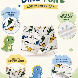 Boys Underwears 8 Pack Dinosaur